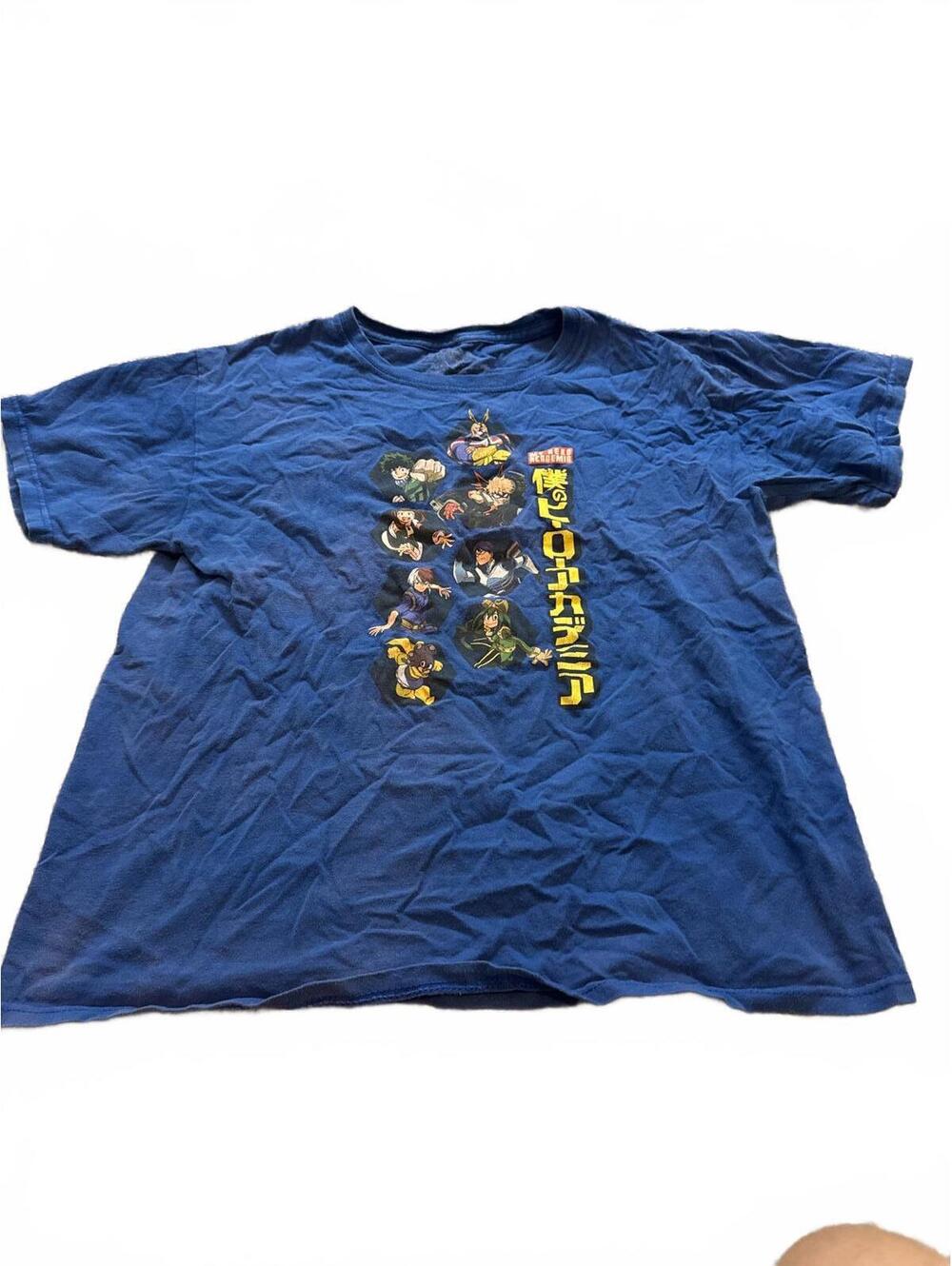 Funimation Kids My Hero Academia Blue Graphic Tee XL